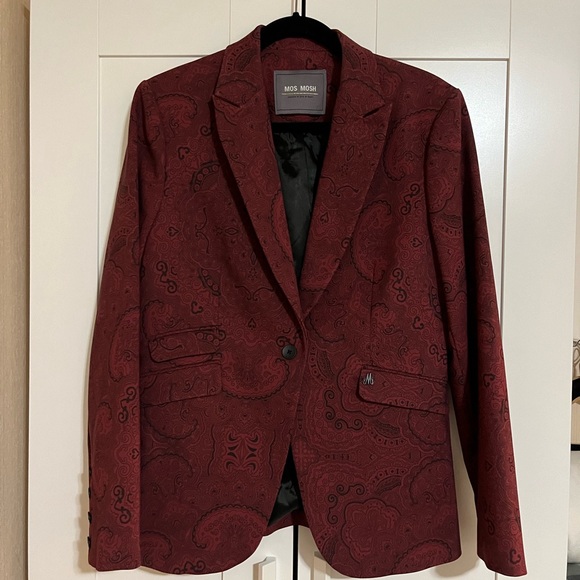 Mos Mosh - Lake Pinto Blazer Oxblood Red size 40 - Picture 4 of 14